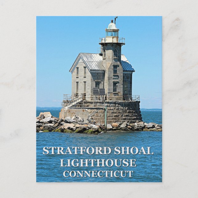 Carte Postale Stratford Shoal Lighthouse, Connecticut Postcard (Devant)