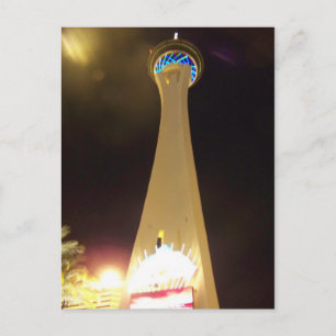 Carte Postale Stratosphère à la nuit - Las Vegas
