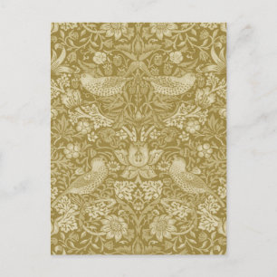 Carte Postale Strawberry Thief Gold, William Morris