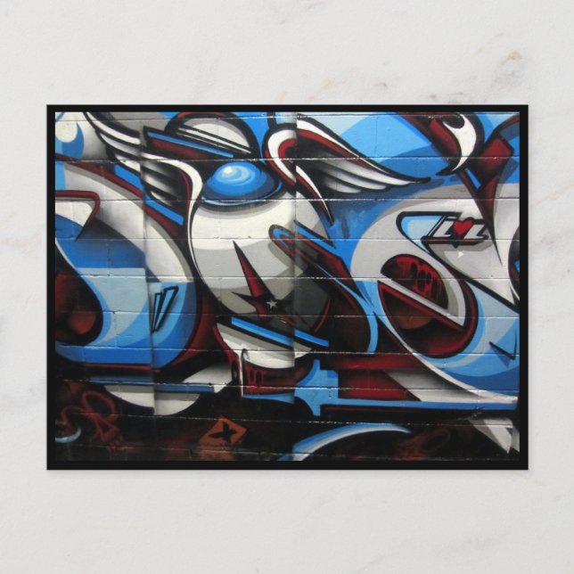 Carte Postale street art abstrait (Devant)