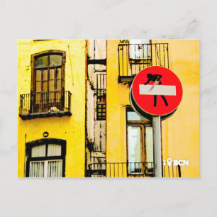 Carte Postale Street art at El le Born quater, Barcelone, Spain