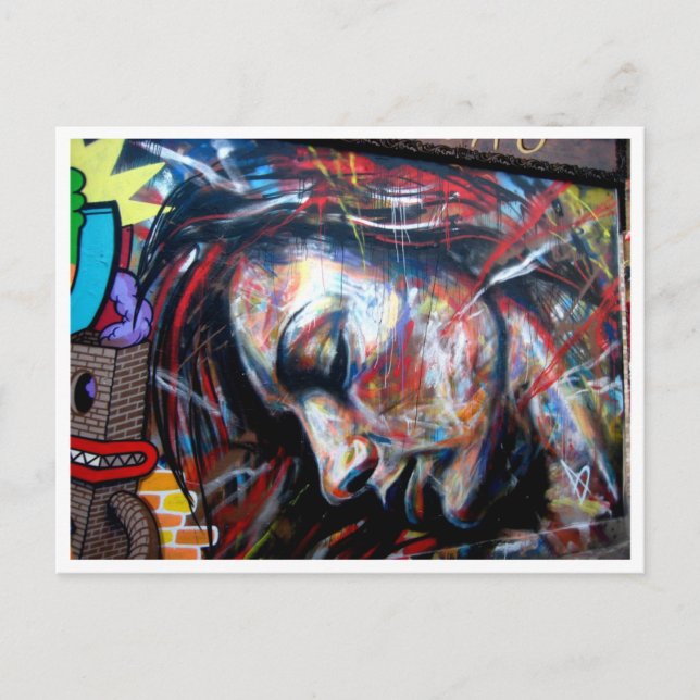 Carte Postale Street art Brick Lane (Devant)