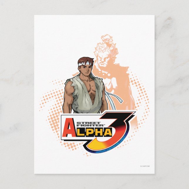 Carte Postale Street Fighter Alpha 3 Ryu & Akuma (Devant)