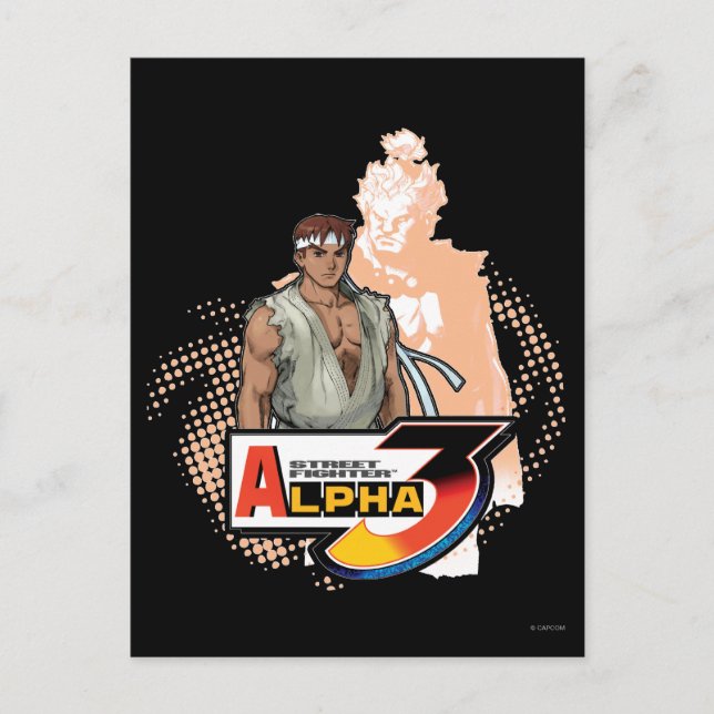 Carte Postale Street Fighter Alpha 3 Ryu & Akuma (Devant)