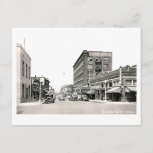 Carte Postale Street Scene, Eureka, Californie Vintage