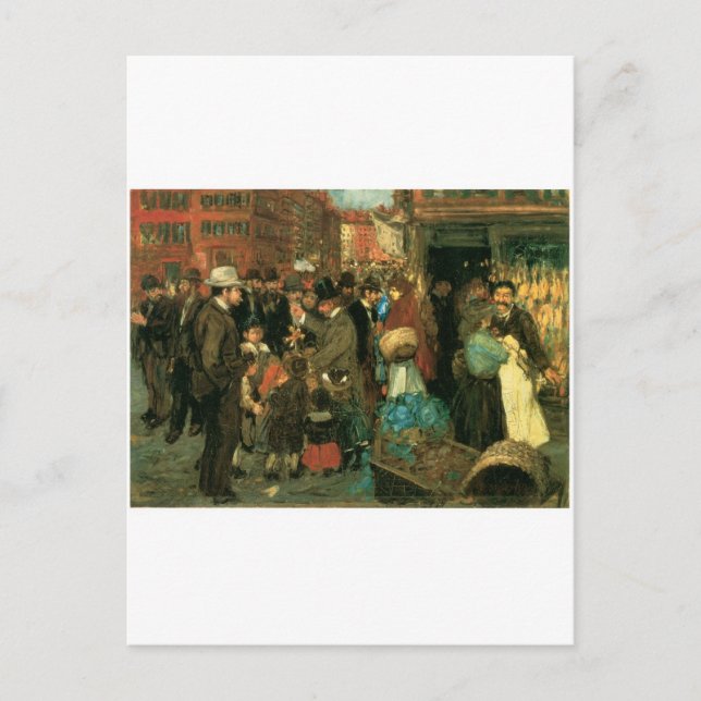 Carte Postale Street Scene, Hester Street, New York c. 1905 (Devant)