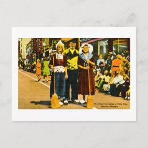Carte Postale Street Scrubbers at the Tulip Festival, Holland, M