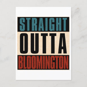 Carte Postale Stright Outta Bloomington Indiana IN