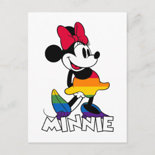 Carte Postale Stripes Arc-en-Ciel Minnie Classique