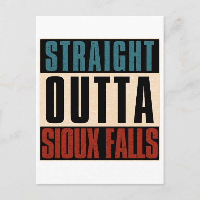 Carte Postale Strit Outta Sioux Falls South Dakota SD (Devant)
