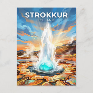 Carte Postale Strokkur Islande