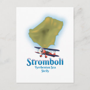 Carte Postale Stromboli, Mer Tyrrhénienne, Sicile