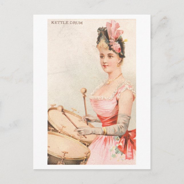 Carte Postale Strong Women Series #47 : Kettle Drummer Vintage (Devant)