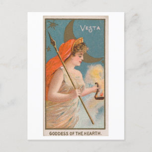 Carte Postale Strong Women Series #54 : Goddess Vesta Vintage