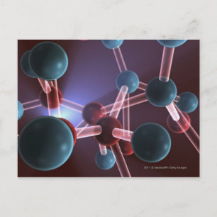Carte Postale Structure moléculaire de la caféine