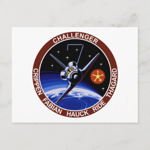 Carte Postale STS-7 : Challenger OV-99 & Sally Ride