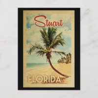 Stuart Palm Tree Vintage voyage