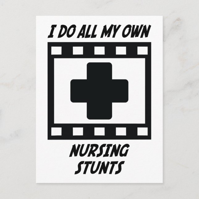 Carte Postale Stunts de soins infirmiers (Devant)