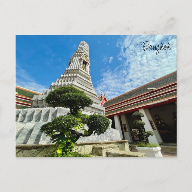 Carte Postale stupa de wat pho à bangkok (Devant)