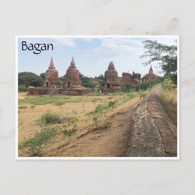 Carte Postale stupas anciens bagan (Devant)