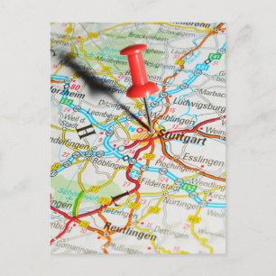 Carte Postale Stuttgart, Allemagne