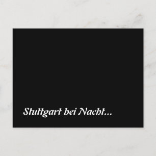 Carte Postale Stuttgart bei Nacht