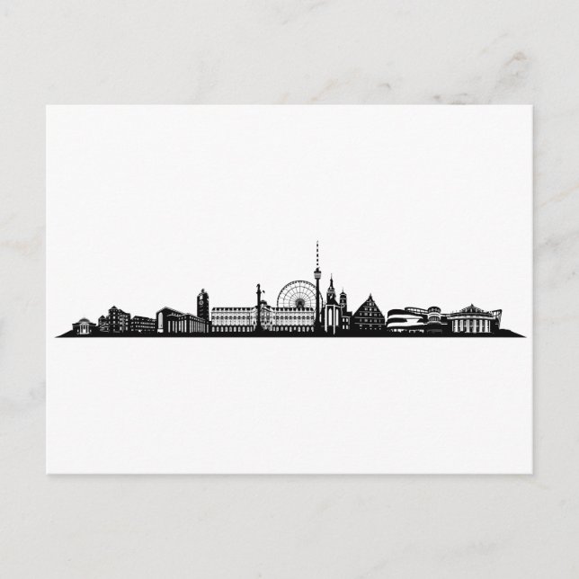 Carte Postale Stuttgart Stadt Skyline - Postkarte (Devant)