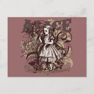 Carte Postale Style Alice Carnivale