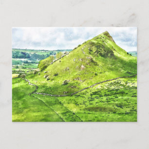 Carte Postale Style Aquarelle Peak District