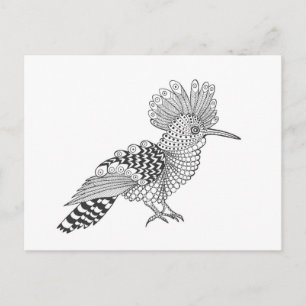 Carte Postale Style Bird