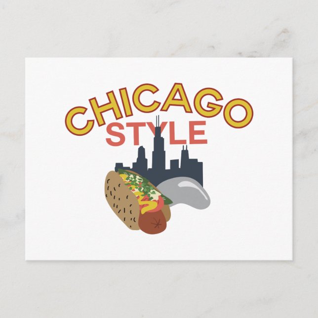 Carte Postale Style Chicago (Devant)