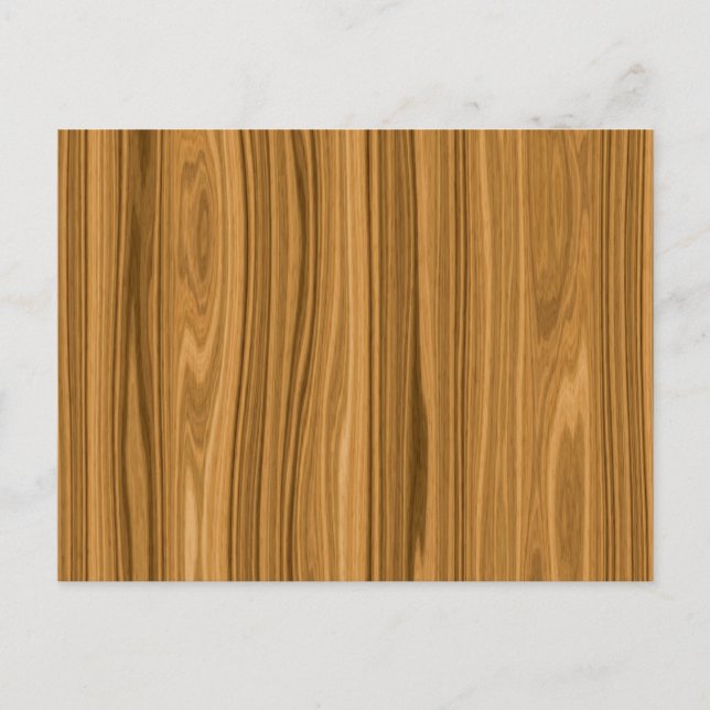 Carte Postale Style de grain élégant en bois (Devant)