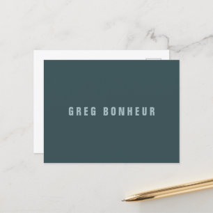 Carte Postale Style moderne Nom de recherche   gris bleu