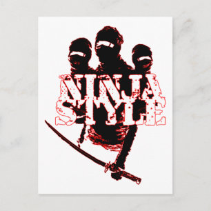 CARTE POSTALE STYLE NINJA :