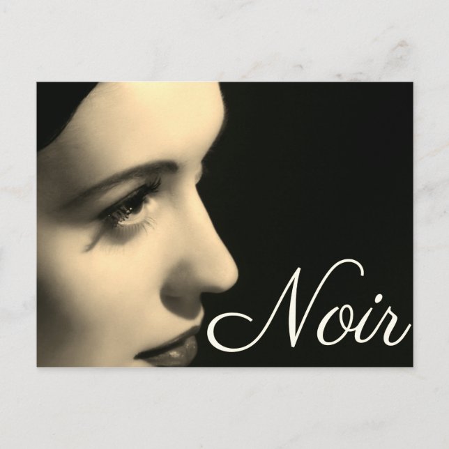 Carte postale style noir (Devant)