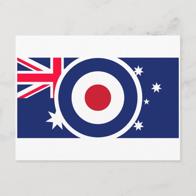 Carte Postale Style Roundel Australia Target Scooter (Devant)