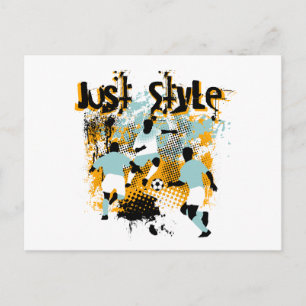 Carte Postale Style Soccer Tshirts et cadeaux