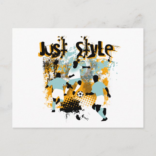 Carte Postale Style Soccer Tshirts et cadeaux (Devant)