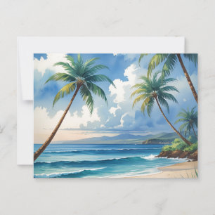 Carte Postale Style Vintage Aloha de voyage hawaïen