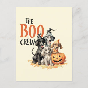 Carte Postale Style Vintage du milieu du siècle "The Boo Crew"