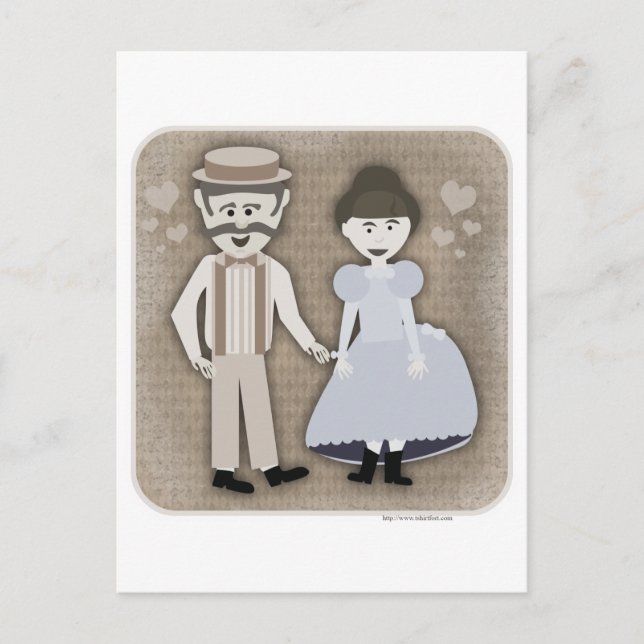 Carte Postale Style vintage Love 1890s (Devant)