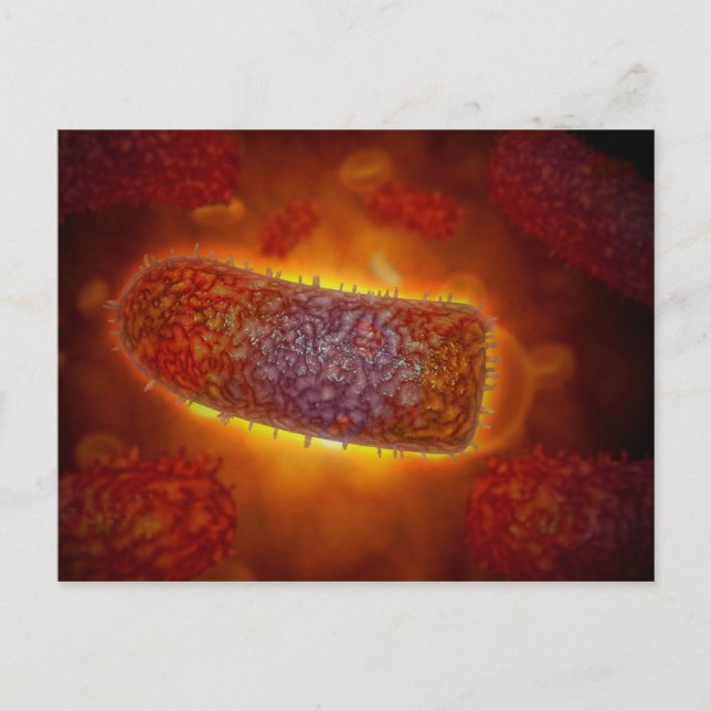 Carte Postale Stylisé Rabies Particules virus 2 (Devant)