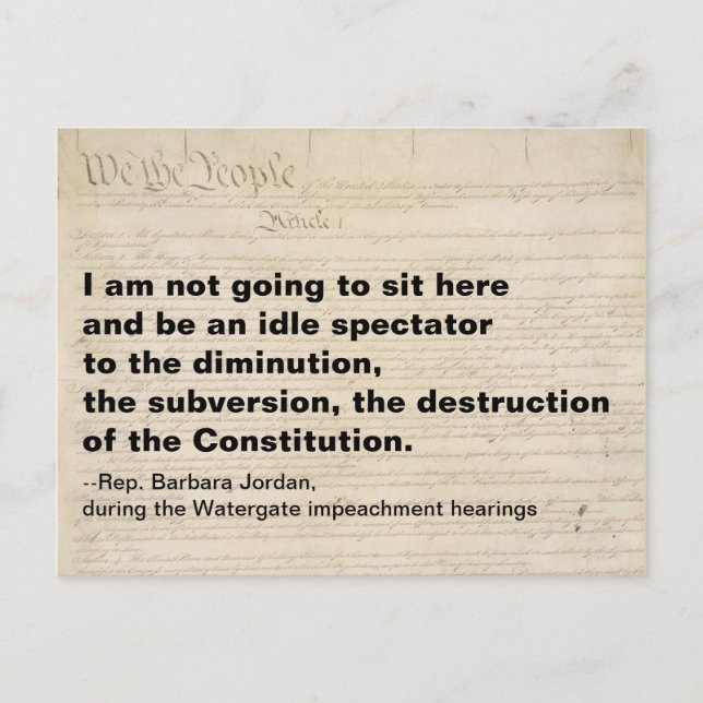 Carte Postale Subversion et destruction de la Constitution (Devant)