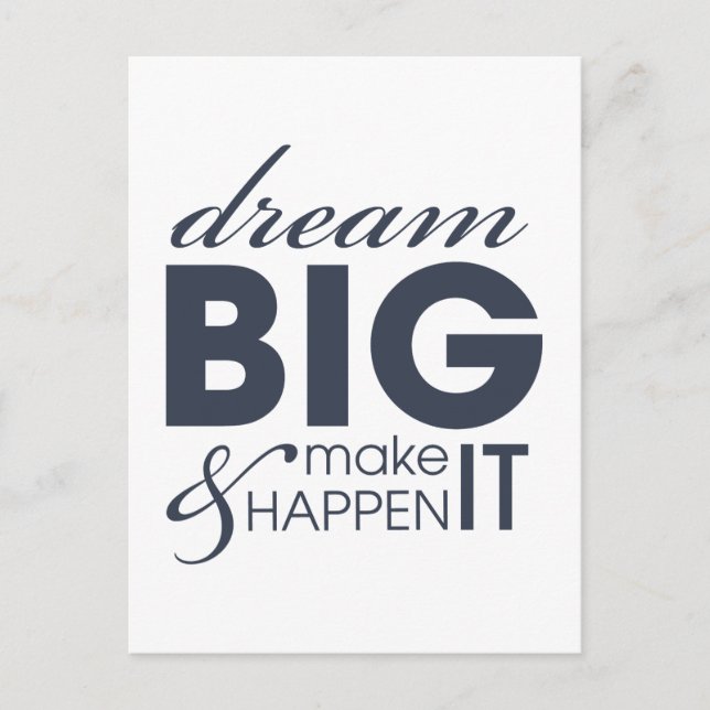 Carte Postale Success du travail motivationnel (Devant)