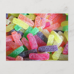 Carte Postale Sucette de bonbon