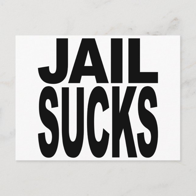 Carte Postale Sucks de prison (Devant)