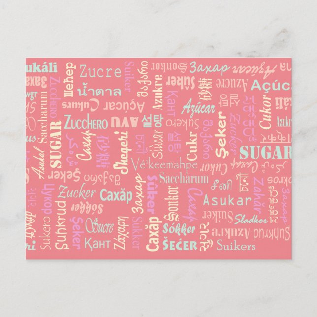 Carte Postale Sucre (Devant)