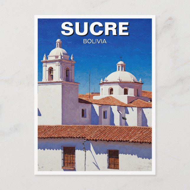 Carte Postale Sucre Bolivie Travel (Devant)