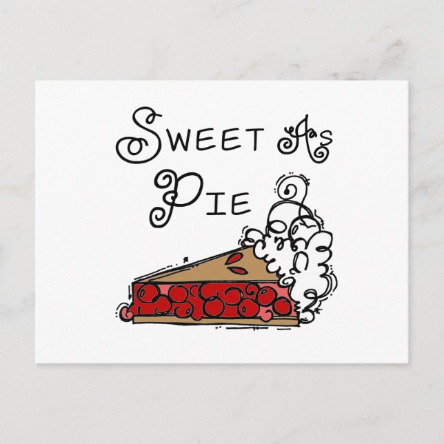 Carte Postale Sucre comme tarte (Devant)