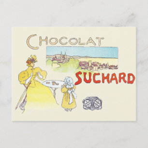Carte Postale Sucre de bonbons victoriens au chocolat français